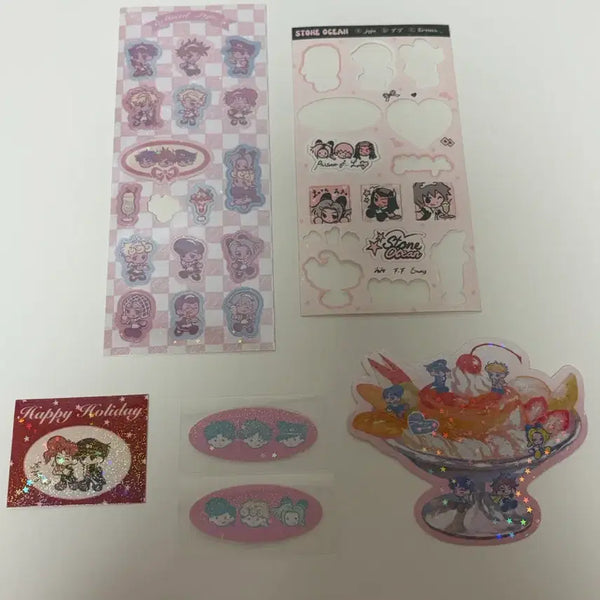 [BUNJANG] JoJo's Bizarre Adventure Angel Stickers Bundle Set / 죠죠의 기묘한 모험 죠죠 비공굿 천사님 스티커 일괄