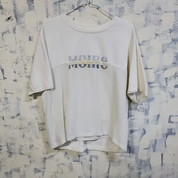[BUNJANG] Graphic Logo Round Short Sleeve T-Shirt (Free Size) / sjsj  그래픽 로고 라운드 반팔티 free