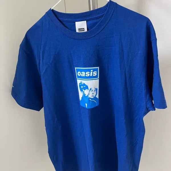 [BUNJANG] Sansan Gear X Oasis Photo T-Shirt Blue / 산산기어 X 오아시스 포토 티셔츠 블루