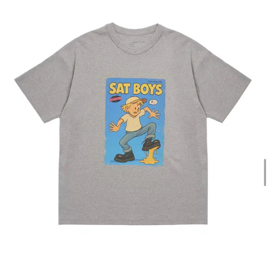 [BUNJANG] STU 25ss Set Boy T-Shirt - Grey, Size L / [L] STU 25ss 셋 보이 티셔츠_그레이
