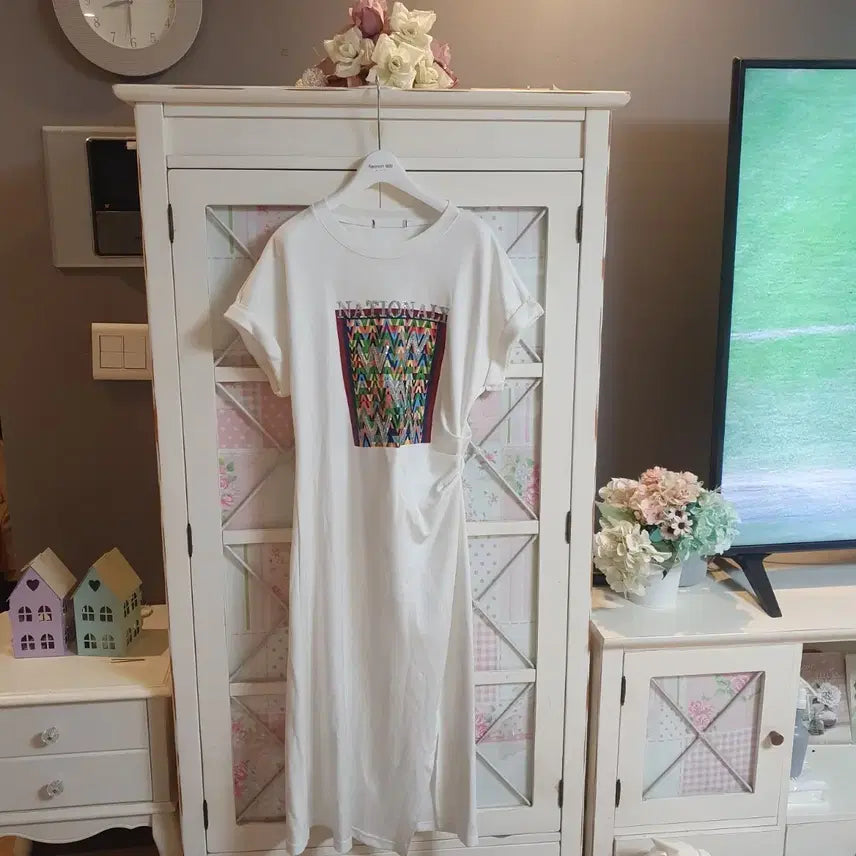 [BUNJANG] Long Dress Simple Pattern / 롱원피스/55~정66 새상품