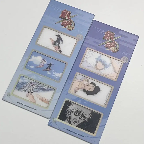 [BUNJANG] Gintama Chinese Exclusive Famous Scene 3-Cut Film Card Set / 은혼) 중국 한정 명장면 세컷 필름 카드 2개 일괄