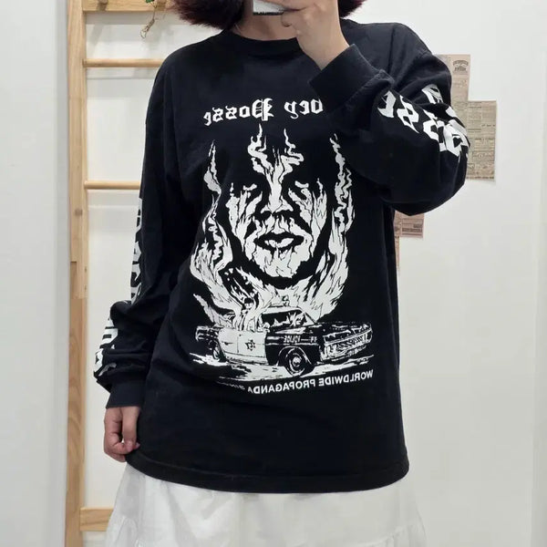 [BUNJANG] Obey Posse Graphic Long Sleeve T-Shirt - M / [프립]M/오베이 (Obey) Posse 그래픽 롱슬리브 긴팔 티셔츠