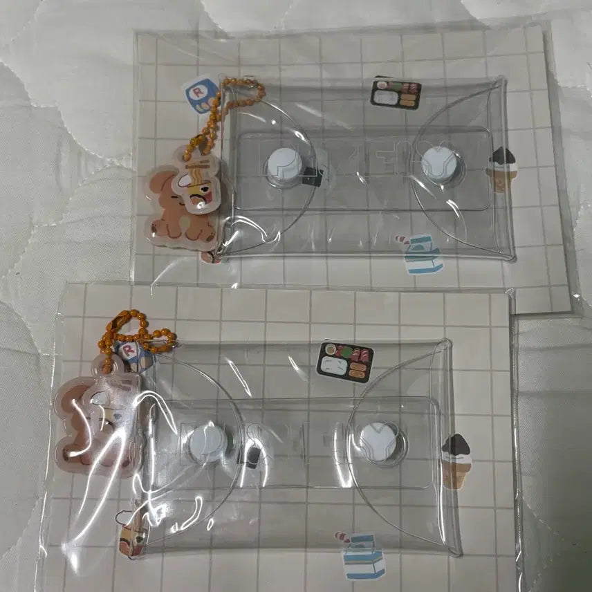 [BUNJANG] Pixelly PVC Transparent Pouch Malang Keyring Deokgae Sealed / 픽셀리 PVC 투명 파우치 말랑키링 덕개 미개봉