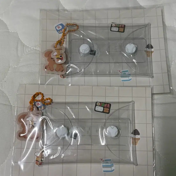 [BUNJANG] Pixelly PVC Transparent Pouch Malang Keyring Deokgae Sealed / 픽셀리 PVC 투명 파우치 말랑키링 덕개 미개봉