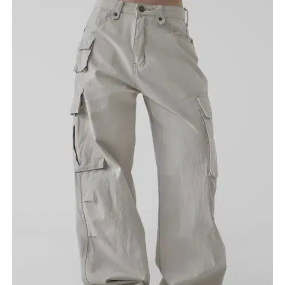 [BUNJANG] Autumn Sand Cargo Pants Long M / 어텀 샌드카고팬츠 /크림 /long / m