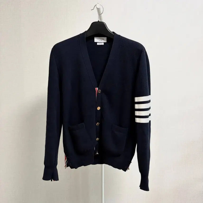 [BUNJANG] Thom Browne Milano Stitch Cardigan Gold Button / [3/정품] 톰브라운 밀라노스티치 가디건 금장