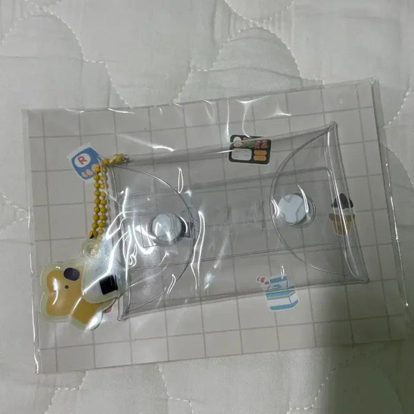[BUNJANG] Pixelly PVC Transparent Pouch Squishy Charm Gyukbal / 픽셀리 PVC 투명 파우치 말랑키링 각별