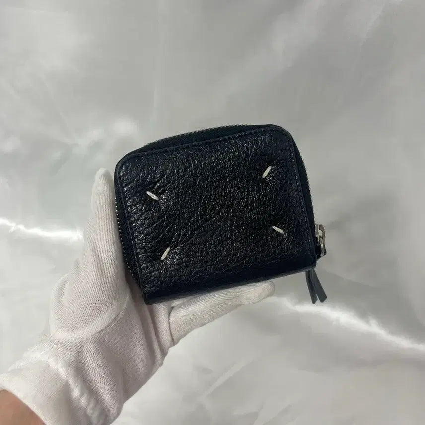 [BUNJANG] Maison Margiela Zipper Bifold Wallet Black / 메종 마르지엘라 지퍼 반지갑 블랙 단품 A급