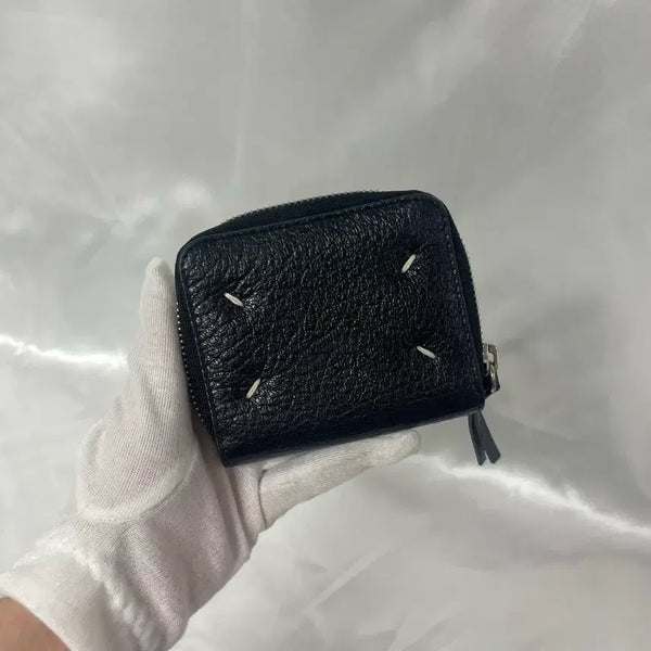 [BUNJANG] Maison Margiela Zipper Bifold Wallet Black / 메종 마르지엘라 지퍼 반지갑 블랙 단품 A급