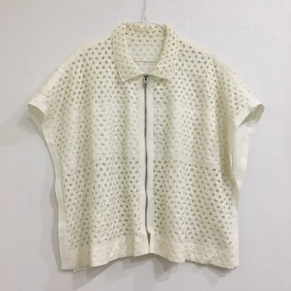 [BUNJANG] KUHO Lace Jacket Blouse / KUHO 구호 레이스 자켓 블라우스