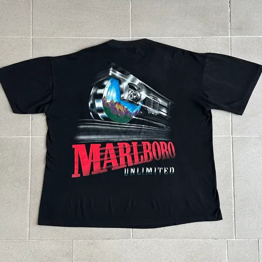 [BUNJANG] 90s Vintage Marlboro Train T-Shirt / 90s 빈티지 말보로 티셔츠 트레인 Unlimited Train