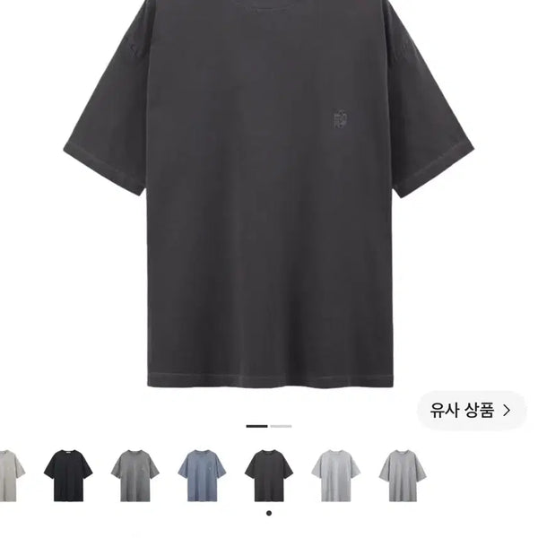 [BUNJANG] Politeru Human Index Dyed Short Sleeve T-Shirt Purple Gray / [3] 폴리테루 휴먼인덱스 반팔 티셔츠 다이드 퍼플 그레이