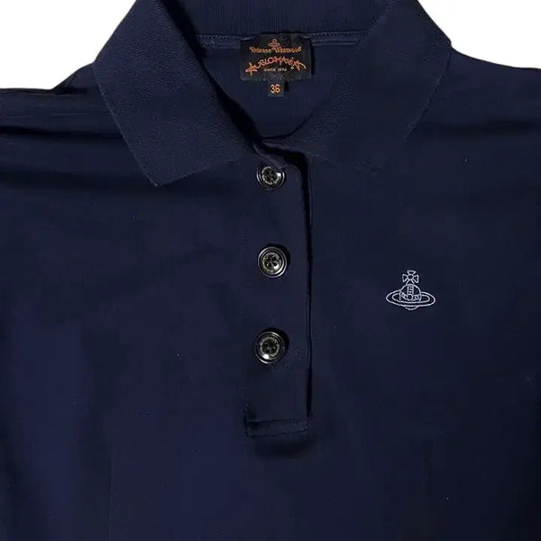 [BUNJANG] Vivienne Westwood Navy Collar Dress Size 36 / 비비안웨스트우드 네이비 카라 원피스 36