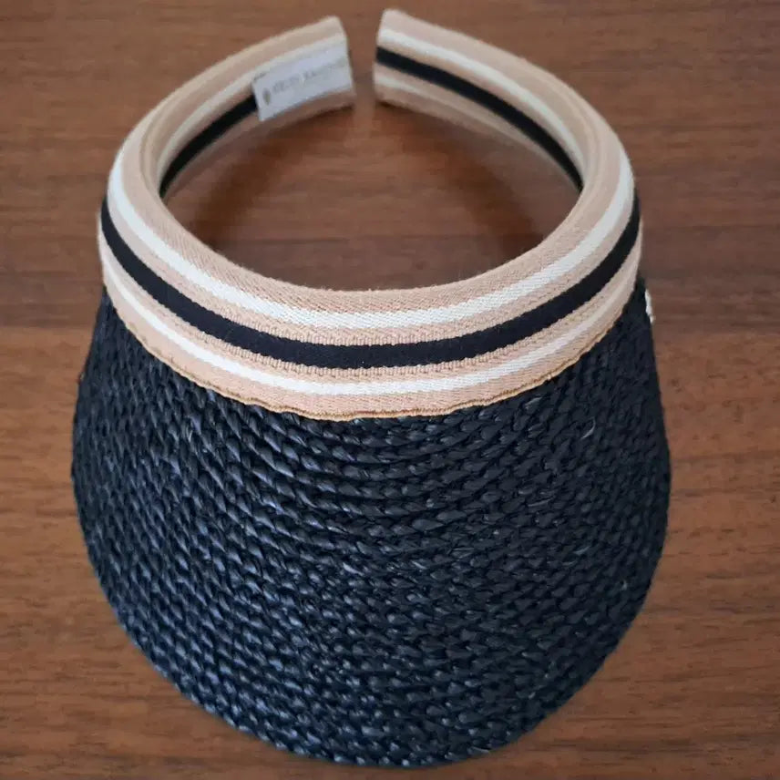 [BUNJANG] Helen Kaminski Wide Brim Raffia Hat Black / 헬렌카민스키 라피아 챙 넓은 모자 블랙