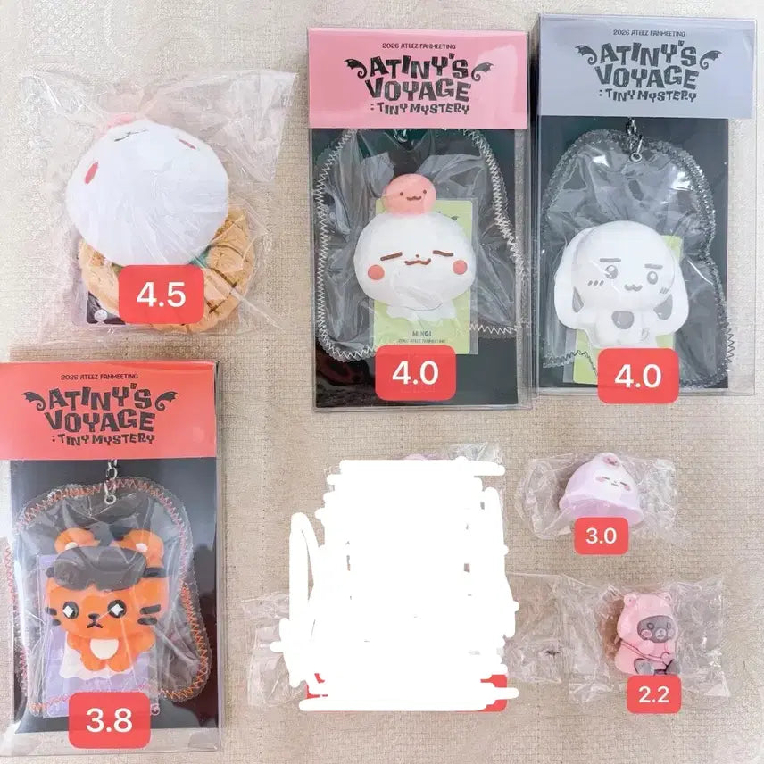 [BUNJANG] ATEEZ Fanmeeting Aniteez MD Doll and Keyring Bundle Set / 에이티즈 팬미팅 애니티즈 엠디 양도