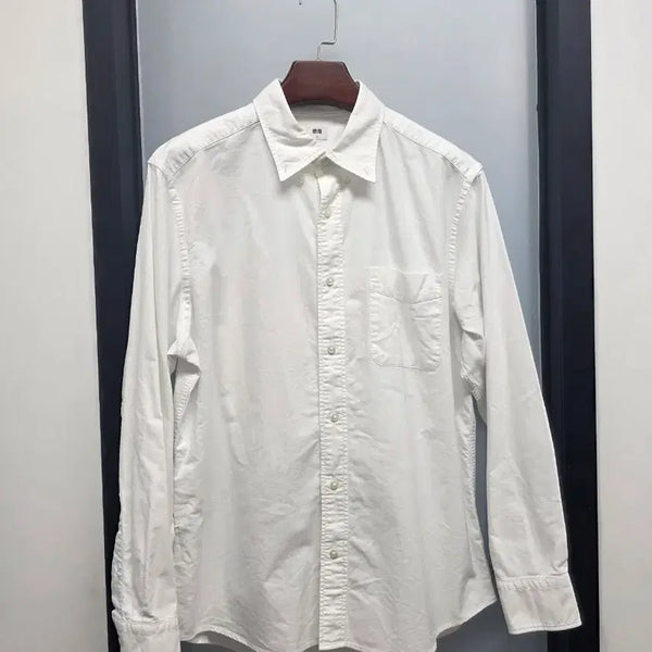 [BUNJANG] Uniqlo Oxford Cotton Shirt L / 유니클로 옥스포드 코튼 남방 L