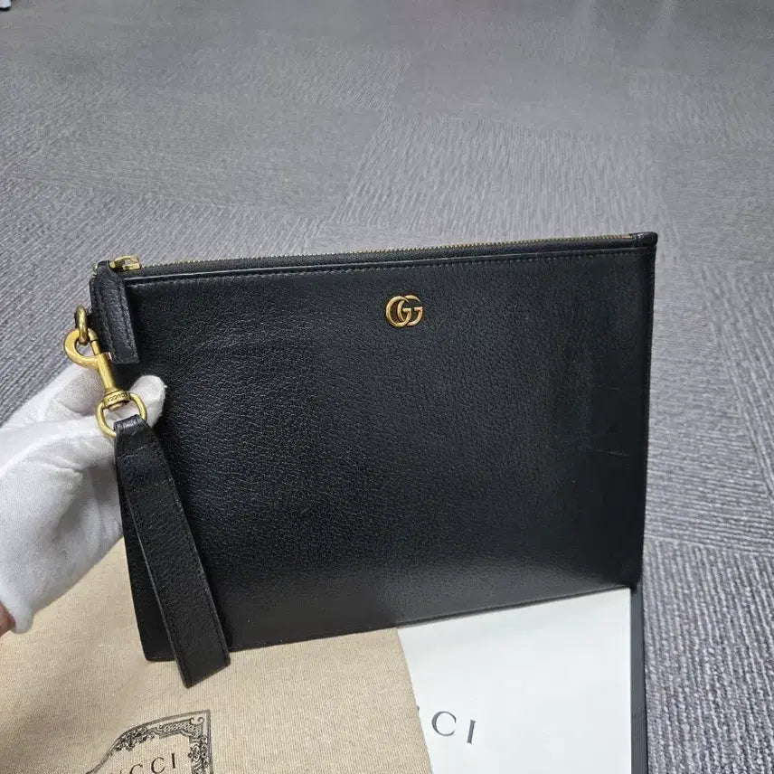 [BUNJANG] Gucci Marmont GG Leather Clutch Bag / [특가][정품] 구찌 마몬트 GG클러치백