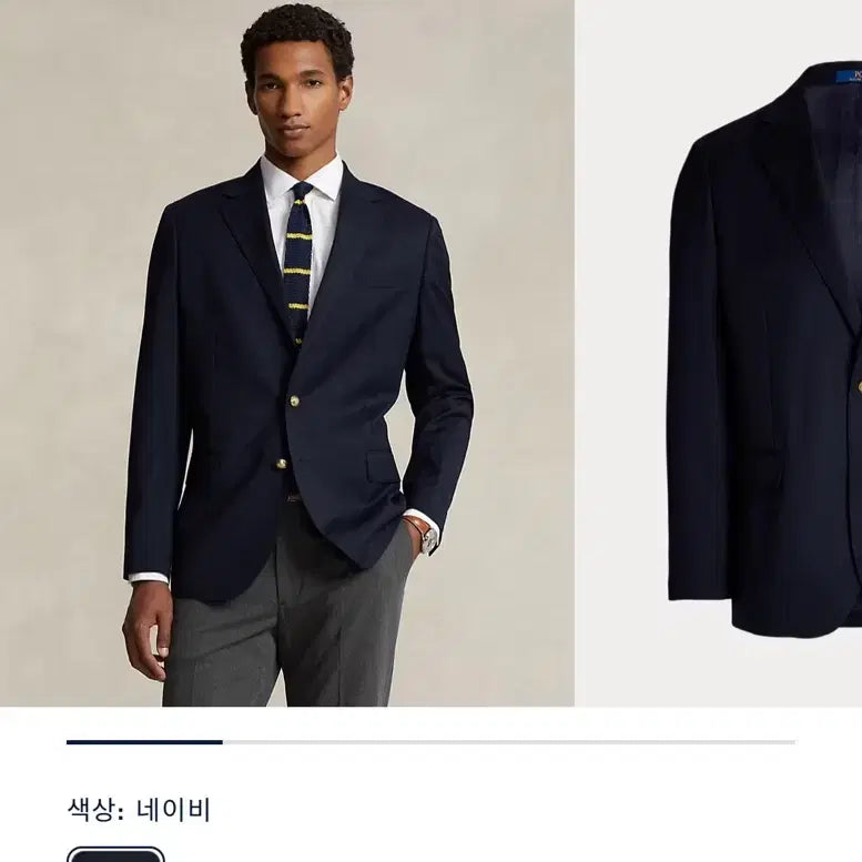 [BUNJANG] Polo Ralph Lauren Classic Gabardine Blazer Navy 40S / 폴로 랄프로렌 클래식 개버딘 블레이저 40S 판매합니다.