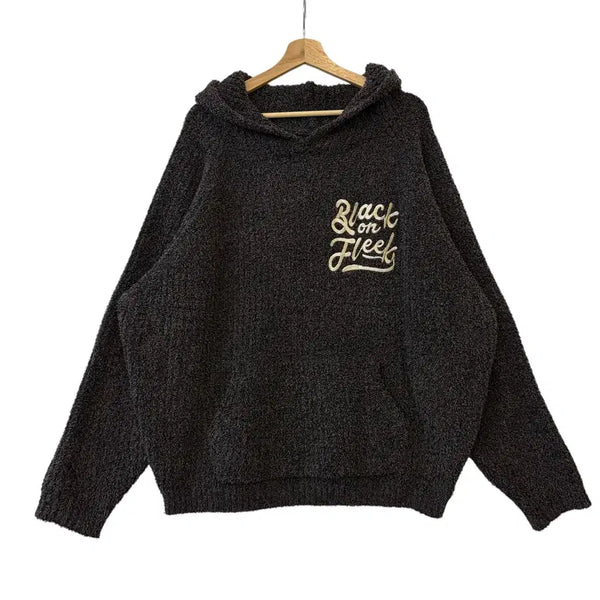 [BUNJANG] Dimitri Black BOF Raglan Fleece Hoodie Knit Dark Brown Size 3 / 디미트리블랙 BOF 래글런 부클 후드 니트 다크브라운 3 정품