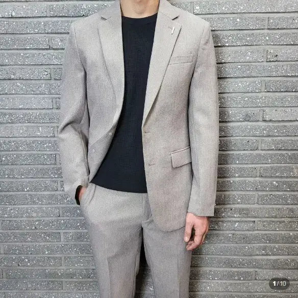[BUNJANG] Basso Homme Men's Spring/Summer Span Slim Fit Jacket (105) / (kk70162)바쏘옴므 남성 봄 여름자켓 105