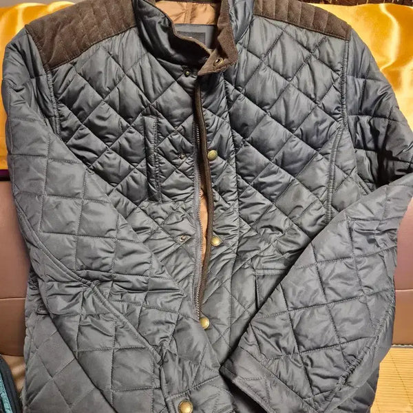 [BUNJANG] Diamond Quilting Jacket Jin Khaki / 다이아몬드 퀼팅 재킷 진카키