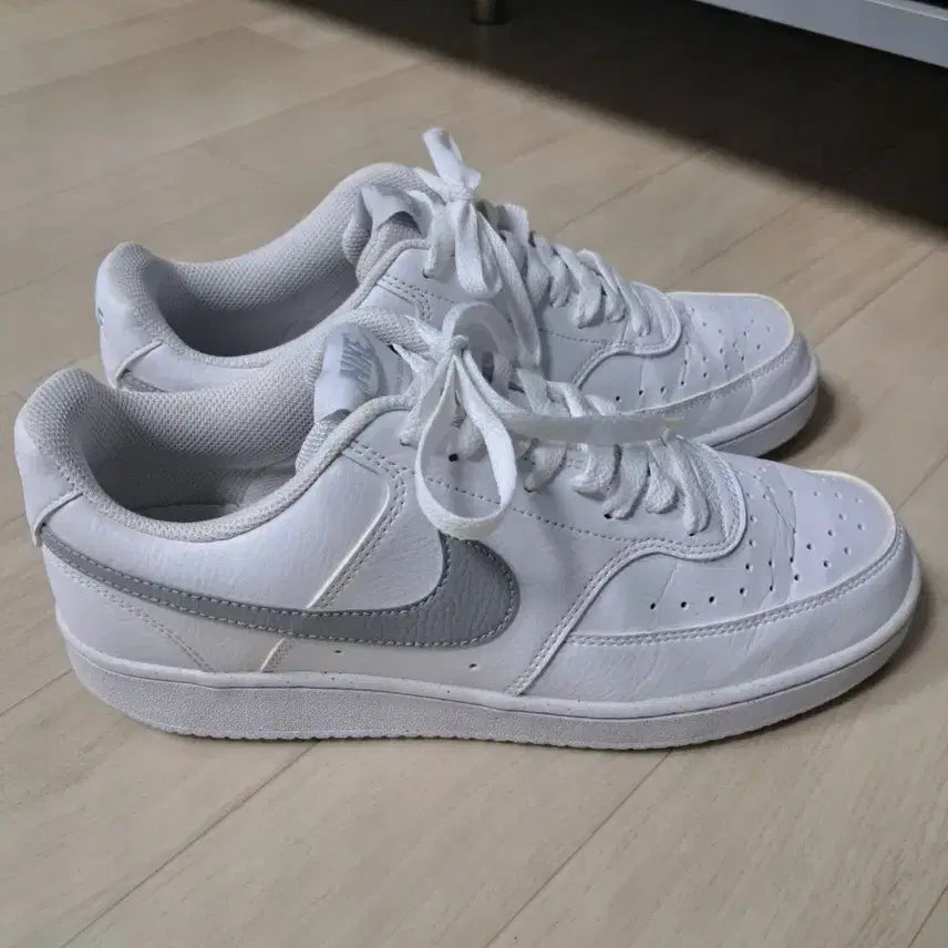 [BUNJANG] Nike Court Vision Alta Sneakers White Gray Size 265 / 나이키 코트 비전 알타 흰색 그레이 스니커즈.사이즈 265