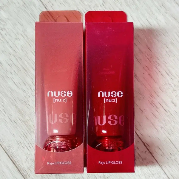 [BUNJANG] NUSE Reju Lip Gloss - Oolong Peach & Apple Blended Bundle (Sealed) / 누즈 리쥬 립글로스 우롱피치,애플 블렌디드 일괄 미개봉 새상품