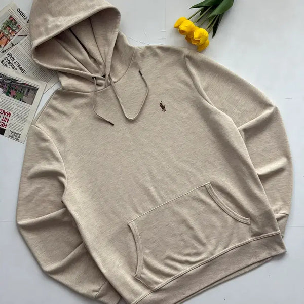 [BUNJANG] Polo Ralph Lauren QR New Oatmeal Hoodie / Polo 폴로랄프로렌 QR 신형 오트밀 후드티
