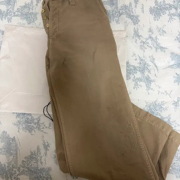 [BUNJANG] visvim 24FW Chino Crash Pants Beige / [3] 비즈빔 visvim 24fw 치노팬츠 크래쉬