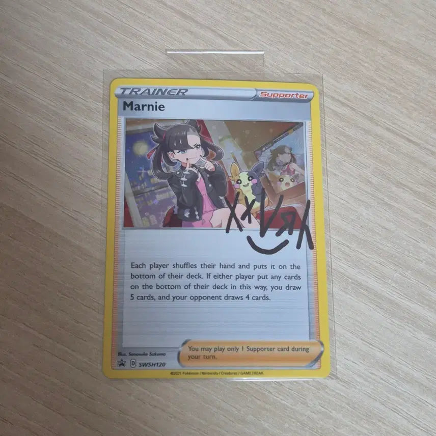 [BUNJANG] Pokemon Card Mari Signed Promo Card English Version / 포켓몬 카드 마리 사인 프로모 카드 영문판