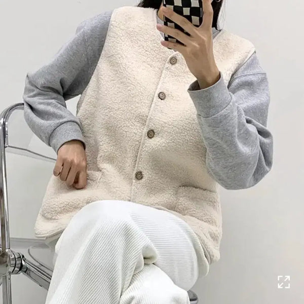 [BUNJANG] Fleece Vest / 양털조끼