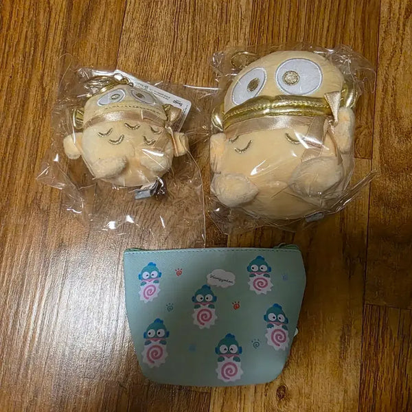 [BUNJANG] Hangyodong Gold Keyring and Pouch Wallet Set / 한교동 골드 키링, 파우치 지갑 세트
