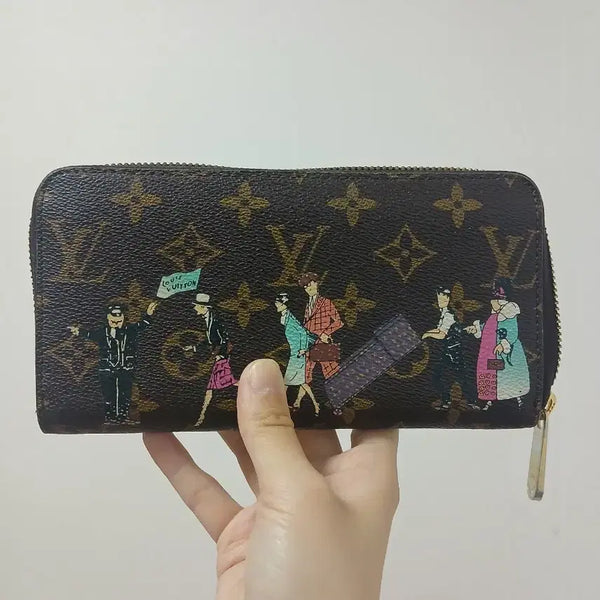 [BUNJANG] Louis Vuitton Monogram Long Wallet with Character Pattern / 루이비통 장지갑