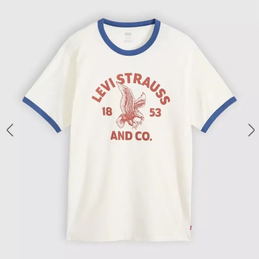 [BUNJANG] Levi's Standard Fit Graphic Ringer Tee - Size L (New) / 리바이스 스탠다드핏 그래픽 링거티 L사이즈 새상품