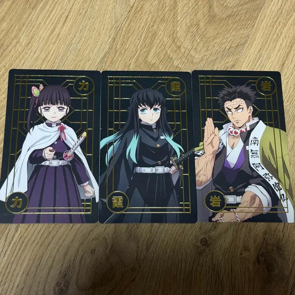 [BUNJANG] Demon Slayer Limited Edition Collector Cards Bundle - Kanao, Muichiro, Gyomei / 귀멸의칼날 한정판 수집용 카드 일괄 카나오 무이치로 교메이