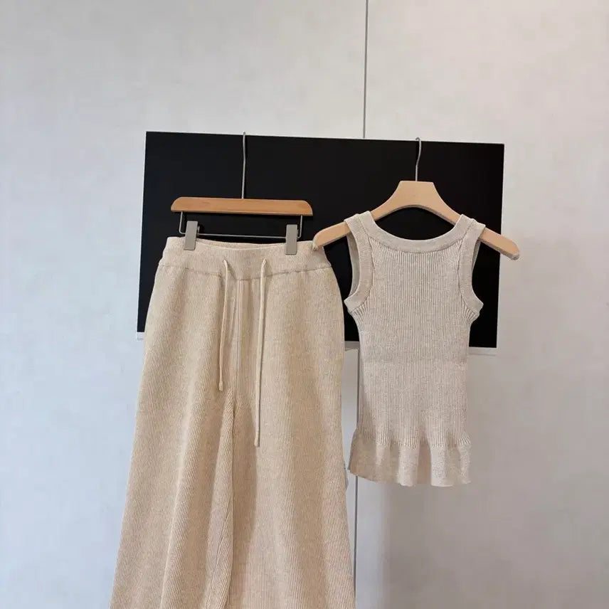 [BUNJANG] Linen Blend Set / 백화점 린넨 셋업