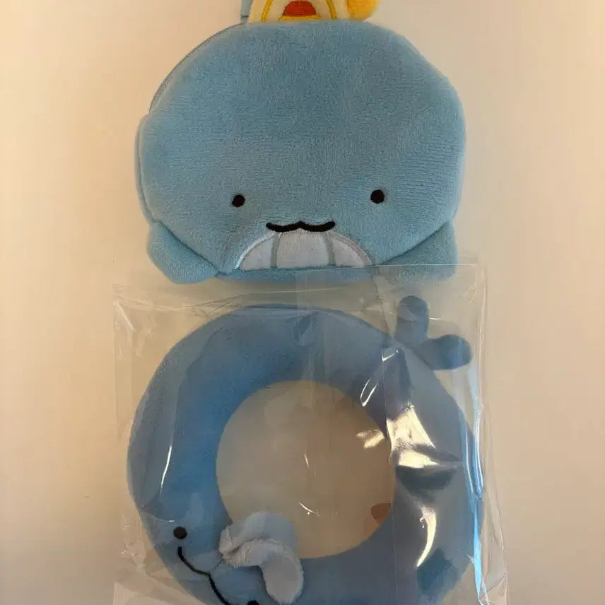 [BUNJANG] Sleepground Pixelly Exhibition 10th Anniversary Keychain Pouch with Whale Tube Accessory / 잠뜰 키링 파우치 픽셀리 전시회 굿즈 10주년