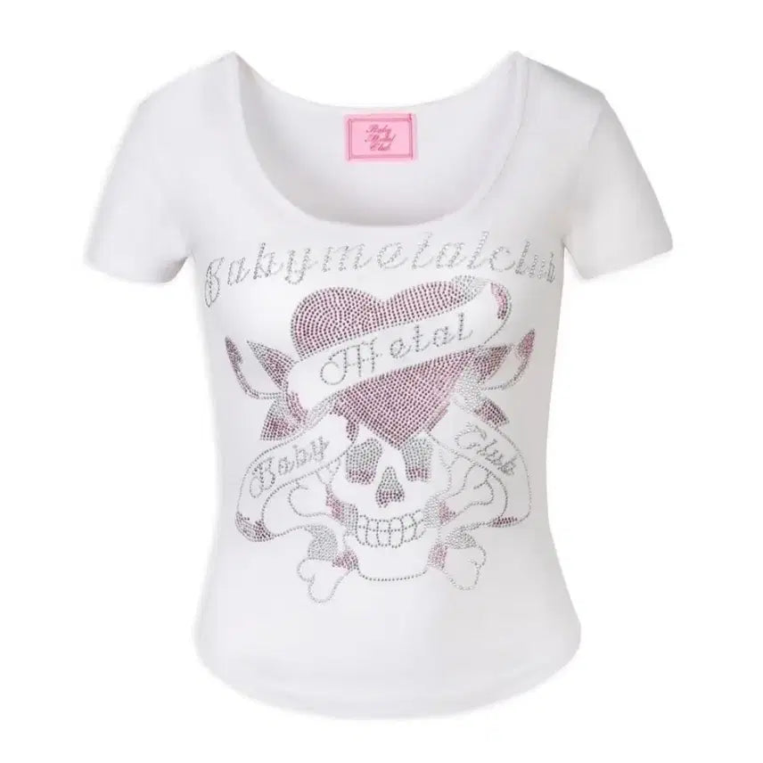 [BUNJANG] Baby Metal Club White Cubic Shirt / 베메클 베이비메탈클럽 화이트 큐빅 셔츠