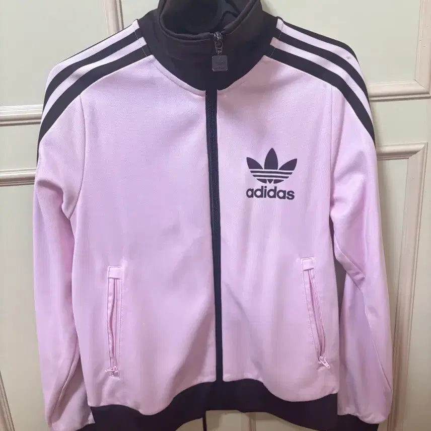 [BUNJANG] Adidas Beckenbauer Pink Brown Track Jacket / 아디다스 베켄바우어 핑크 브라운 져지
