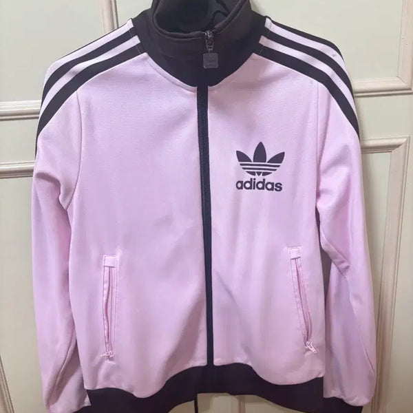 [BUNJANG] Adidas Beckenbauer Pink Brown Track Jacket / 아디다스 베켄바우어 핑크 브라운 져지