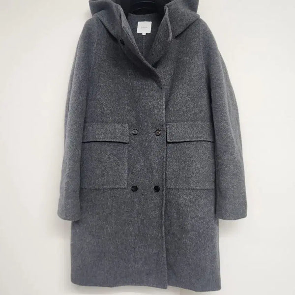 [BUNJANG] JePyeong LudiaK Cashmere Hooded Coat / 제평 루디아케이 캐시미어 후드 코트