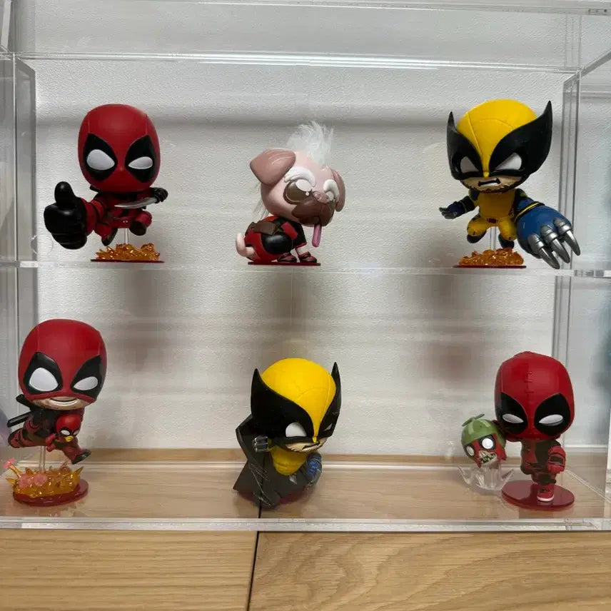 [BUNJANG] Hot Toys Deadpool & Wolverine Cosbaby Mini Figure 6-Piece Bundle Set / 핫토이 데드풀과 울버린 코스베이비 미니 피규어 6개 세트