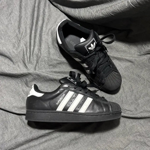 [BUNJANG] Adidas Superstar II Core Black Cloud White Sneakers Size 7.5 / Adidas Superstar II Sz 7.5(255)