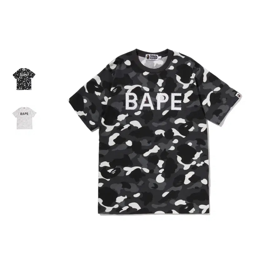 [BUNJANG] BAPE City Camo Rhinestone Logo Short Sleeve T-Shirt / 베이프 시티 카모 라인스톤 로고 반팔티