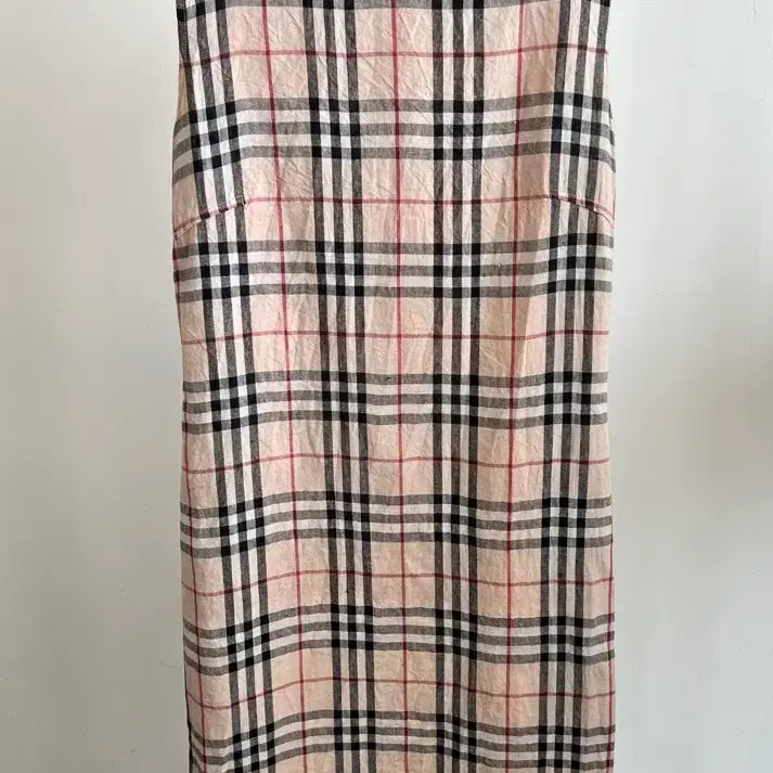 [BUNJANG] Burberry Check Linen Dress / 버버리 체크 린넨 원피스(정품)
