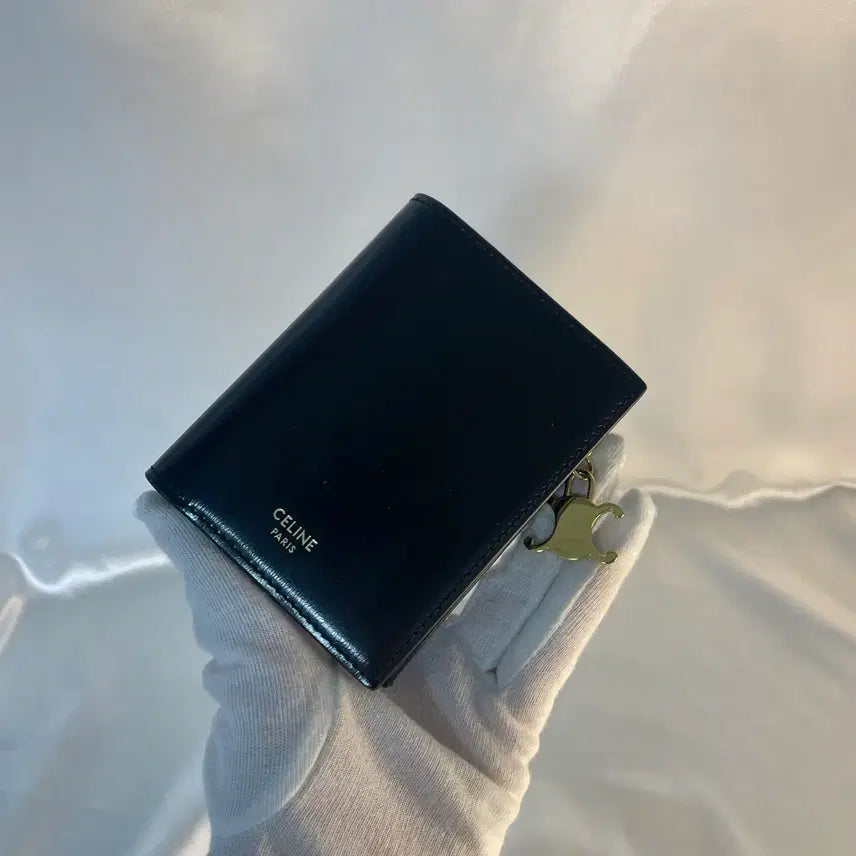 [BUNJANG] Celine Triomphe Wallet Black / 셀린느 트리오페 지갑 블랙 단품 S급