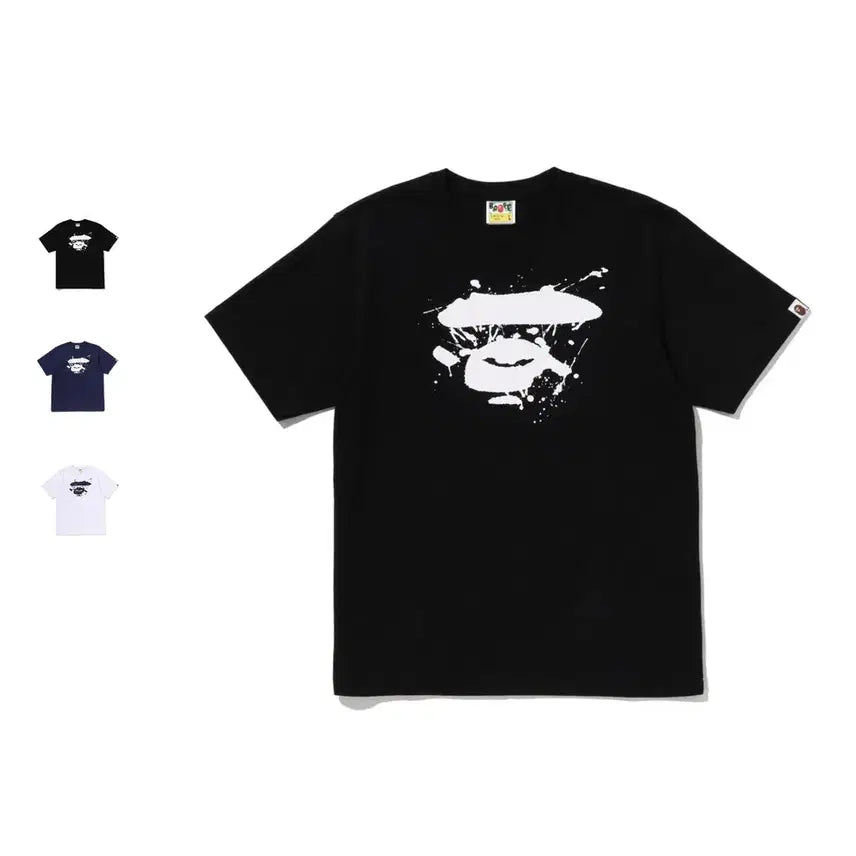 [BUNJANG] BAPE Graffiti Ape Face Short Sleeve T-Shirt / 베이프 그래피티 에이프 페이스 반팔티