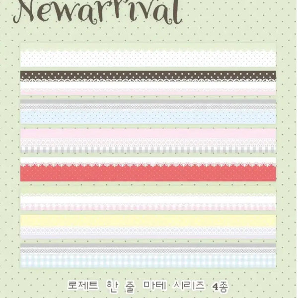 [BUNJANG] TLC Room Rosette Washi Tape Set (4 Types) / [4종set]티엘씨룸 로제트 마테