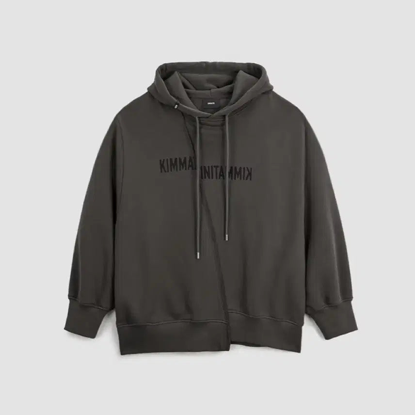 [BUNJANG] Matin Kim Blurred Logo Raw Cut Oversize Hoodie / 마뗑킴 킴마틴 블러드 로고 로우 컷 오버사이즈 후디 새상품 후드티